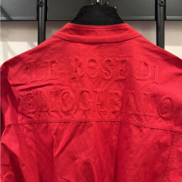 GUCCI - NWOT red twill jumpsuit / romper - size Small - Picture 5 of 7